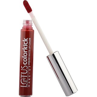 Lotus Make-Up Colorkick Liquid Matte Lipcolor -Magic Maroon Clm10|Matte Finish|6G (Magic Maroon, 6 G)