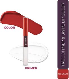Lotus Make-Up Proedit Prep And Swipe Lip Color With Primer|Smudgeproof|Pl13- Red Velvet (Red Velvet, 6 G)