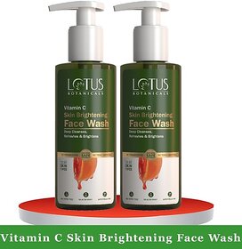 Lotus Botanicals Vitamin C Skin Brightening ( Pack Of 2 ) ( 180Ml x 2 ) Face Wash (360 Ml)