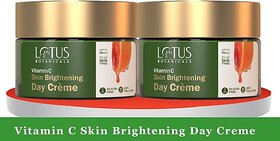 Lotus Botanicals Vitamin C Skin Brightening Day Creme ( Pack Of 2 ) ( 50Gm x 2Pc ) (100 G)