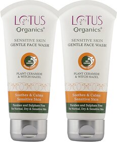Lotus Organics+ Sensitive Skin Gentle Face Wash (160 G)