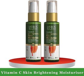 Lotus Botanicals Vitamin C Skin Brightening Face Moisturiser - 45Gm ( Pack Of 2 ) (90 G)