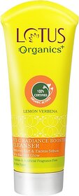 Lotus Organics+ Vitamin - C Radiance Booster Cleanser |Lemon Verbena Face Wash (100 G)