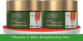 Lotus Botanicals Vitamin C Skin Brightening Night Creme - 50G ( Pack Of 2 ) (100 G)