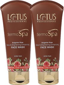 Lotus Professional Dermo Spa Bulgarian Rose- Glow & Brightening Enhancing Face Wash (160 G)