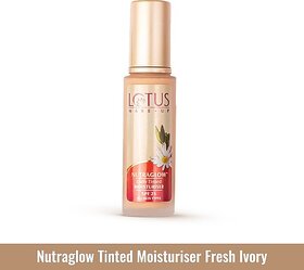 Lotus Make-Up Nutraglow Daily Tinted Moisturiser Spf 25 - Fresh Ivory T2 (50 Ml)