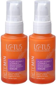 Lotus Professional Retemin Plant Retinol & Natural Vitamin C Brightening Super Booster Serum (60 Ml)