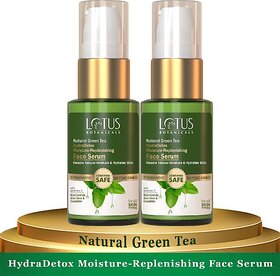 Lotus Botanicals Natural Green Tea Hydradetox Moisture-Replenishing Face Serum _30Gm (Pack Of 2) (60 G)
