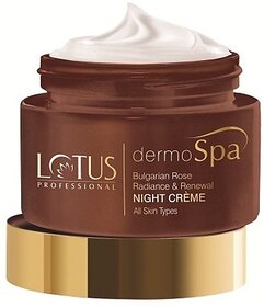 Lotus Professional Dermo Spa Bulgarian Rose Radiance & Renewal Night Crme (50 G)