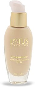 Lotus Make-Up Natural Blend Comfort Liquid Foundation Spf -20 Foundation (330-Soft Cameo, 30 Ml)