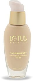 Lotus Make-Up Natural Blend Comfort Liquid Spf-20,Buff-320 Foundation (Buff-320, 30 Ml)