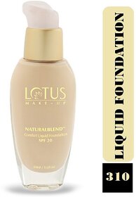 Lotus Make-Up Naturalblend Comfort Liquid Foundation Spf-20 Foundation (Sand, 30 Ml)