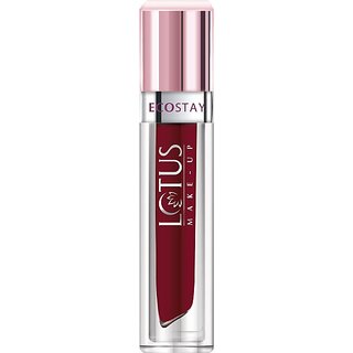 Lotus Make-Up Ecostay Matte Lip Lacquer (Wine Velvet, 4 G)