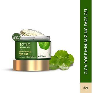 Lotus Botanicals Cica Pore Minimizing Face GelCentella Asiatica  Aloe VeraReduces Pore Size (50 G)