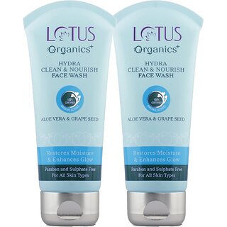 Lotus Organics+ Hydra Clean & Nourish Face Wash (160 G)