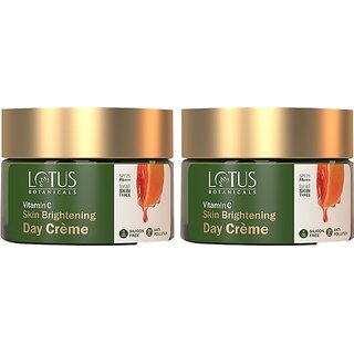 Lotus Botanicals Vitamin C Skin Brightening Day Cream 45G ( Pack Of 2 ) (90 G)