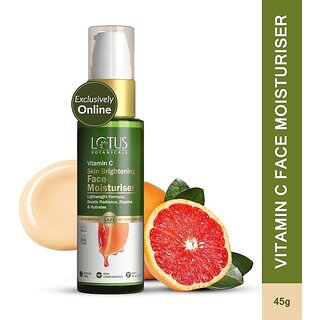 Lotus Botanicals Vitamin C Skin Brightening Face Moisturiser - 45G (45 G)