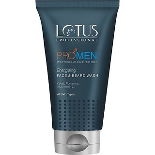 Lotus Professional Promen Energising Face And Beard Wash Face Wash (100 Ml)