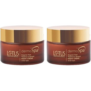 Lotus Professional Dermo Spa Bulgarian Rose Radiance And Renewal Night Creme (100 G)