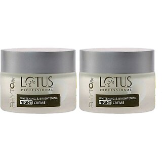(PACK OF 2) Lotus Professional Phytorx Whitening And Brightening Night Cream (50 G)