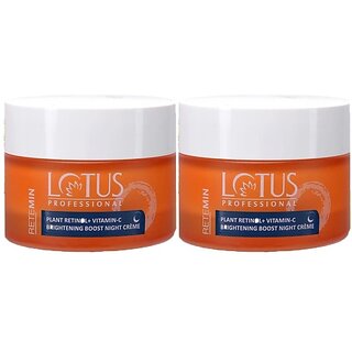 Lotus Professional Retemin Plant Retinol & Vitamin C Brightening Boost Night Cream (100 Ml)