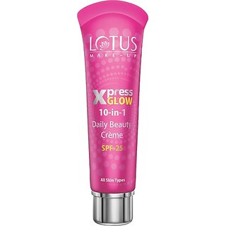 Lotus Make-Up Xpressglow Daily Beauty Creme Bright Angel 30G Foundation (Pink, 30 G)