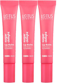 Lotus Herbals Sugar Delight Lip Balm Spf15 10G  (Pack Of 3)