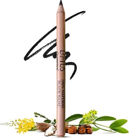 Lotus Organics+ Black KajalWith Jojoba Oil  Shea ButterBlack Matte Finish (Black, 1.14 G)