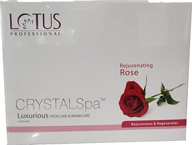 Lotus Professional Crystalspa Luxurious Pedicure  Manicure Rejuvenating Rose (492 G, Set Of 6)