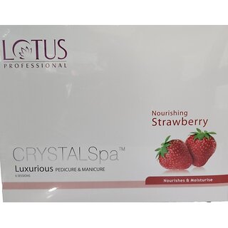 Lotus Professional Crystalspa Luxurious Pedicure And Manicure Nourishing Strawberry (495 G, Set Of 6)