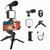 VLOGGING KIT for Video Making with MIC Mini Tripod Stand LED Light  Phone Holder Clip for Making Videos