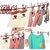 Multi Functional Portable Drying Rope with 12 Clips and 2 Hooks Travel Clothesline Rope Clothes Hanging Hook Outdoor Indoor Wind-Proof Clothesline (Multicolour)