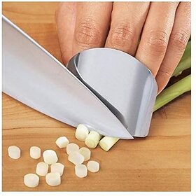 Sainless Steel Finger Guard Cut Cutting Protector 2.6 Inches Stainless Steel Finger Protector Knife Cutting