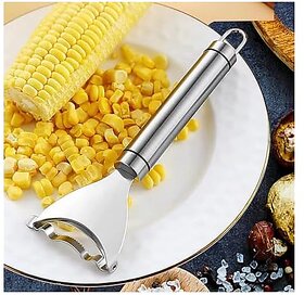 Stainless Steel Corn Peeler  Corn Stripper  Corn Cutter  Corn Kernel Remover  Manual Corn Thresher Stripper  Corn Cob Remover  Corn Planer Peeler Kitchen Tool
