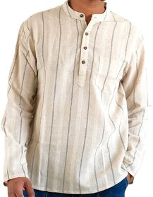 Ecostyle Khadi Long Sleeves Men's Short Kurta
