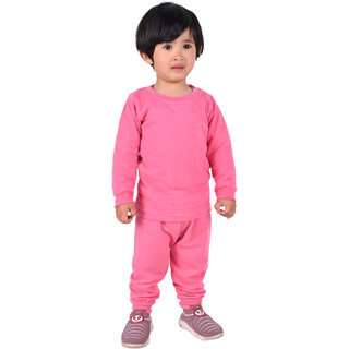 Kid Kupboard Cotton Baby Girls Sweatshirt and Sweatpant Set, Pink, Full-Sleeves, 3-4 Years KIDS7330