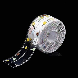Kitchen sink tape Manual Decorative Sealing Tape (Manual) (Set of 1, Transparent)