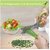 Multi-Functional 5-Blade Stainless Steel Kitchen Scissors Herb and Vegetable Cutter with Cleaning Brush