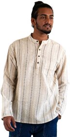 Ecostyle Khadi Long Sleeves Men's Short Kurta