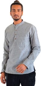 Ecostyle pure cotton long sleeves mens short kurta