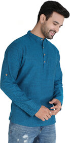 Ecostyle woven long sleeve mens short kurta