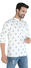 Ecostyle woven long sleeve mens short kurta