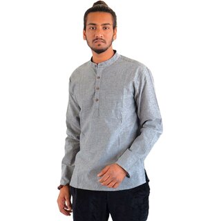 Ecostyle Pure Cotton Long Sleeves Men's Short Kurta