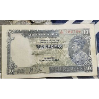 ten rupees j.b taylor 786786 fancy number #banknote #papermoney