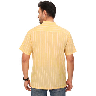 Ecostyle Woven yellow short sleeves shirt