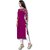ZELZIS Women's Solid Crepe Straight Kurtis  Round Neck  Three-Quarter Sleeves  Calf Length  Casual  Daily Wear