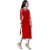 ZELZIS Women's Solid Crepe Straight Kurtis  Round Neck  Three-Quarter Sleeves  Calf Length  Casual  Daily Wear