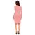 ZELZIS Women Colourblock With Comfortable Belt Polyester Bodycon Dress