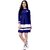 ZELZIS Women's Solid Fit  Flare Crepe Dress  Knee-Length  Round Neck  Three-Quarter Sleeves  Casual  Party Wear