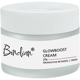 Bindian Glowboost Night Cream With Hyaluronic Acid Anti- Ageing | Reduces Fine Lines & Wrinkles | 100% Botanical Extracts & Niacinamide | All Skin Types | For Men & Women | Korean Skin Care 50g